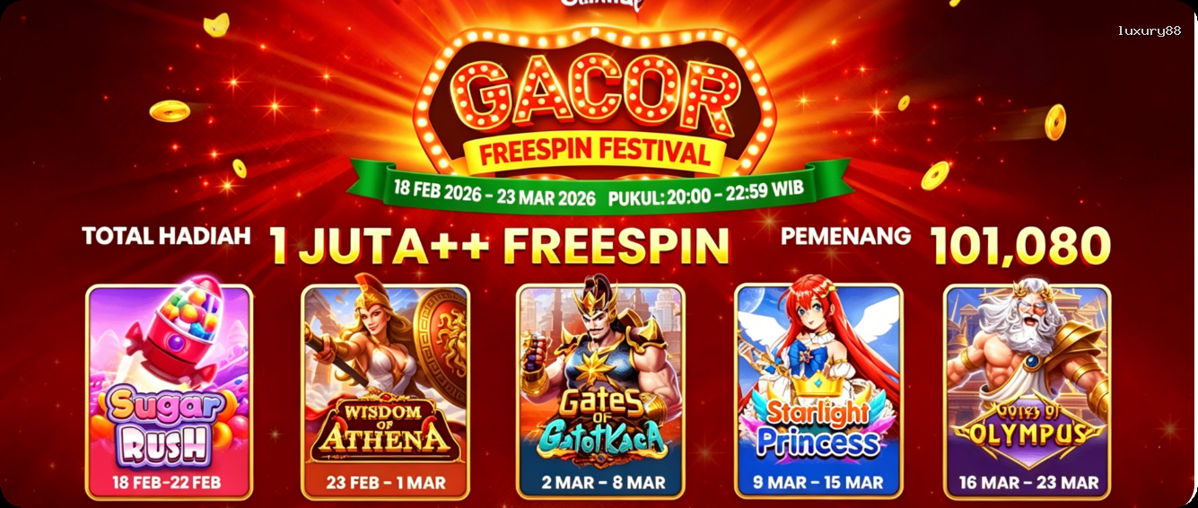 Login luxury88 Sekarang Bonus Melimpah